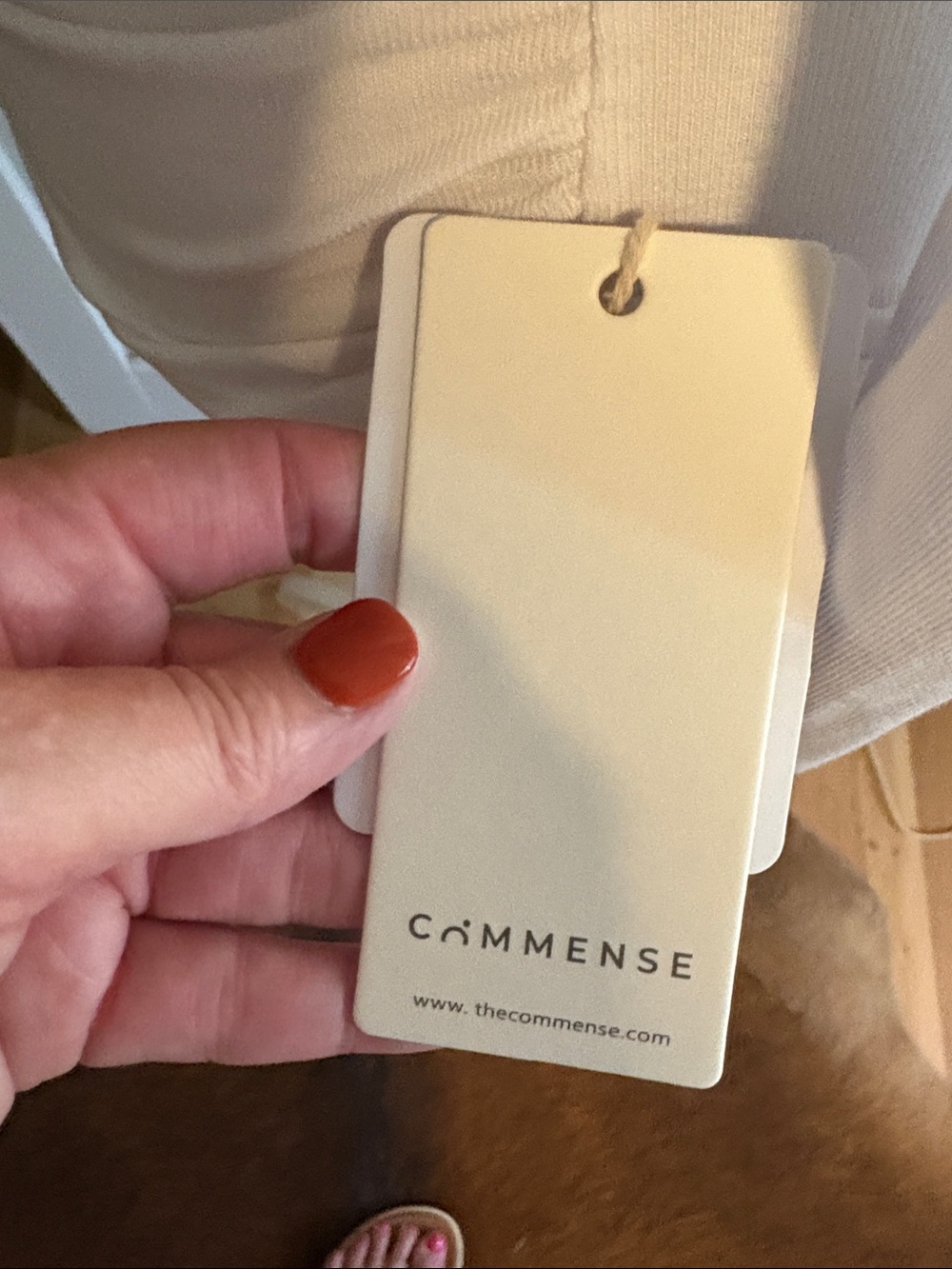 Commense White Long-Sleeve Draped Mock Neck Top - Picture 2 of 8